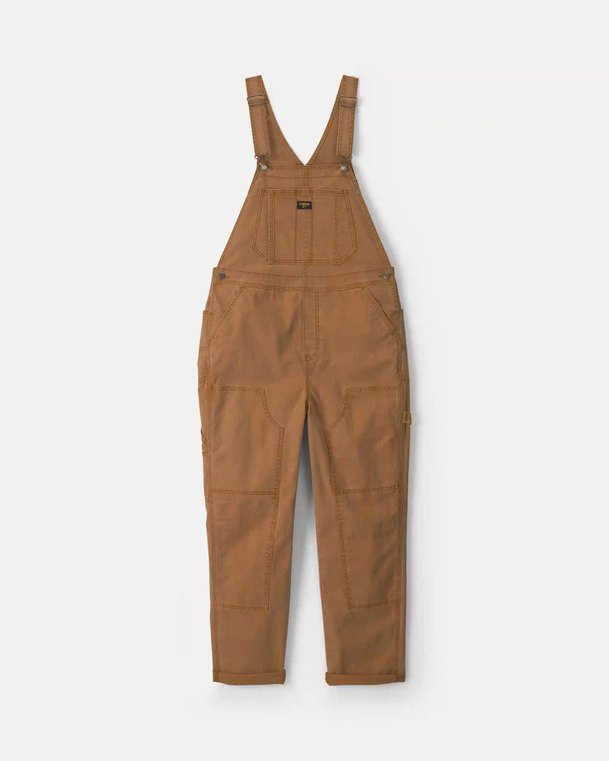 Adult Twill Overalls - Brown