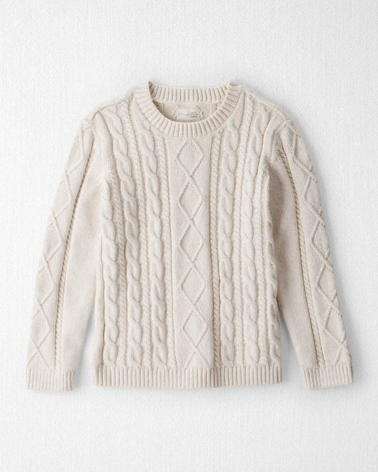 Kids Organic Cotton Cable Knit Sweater