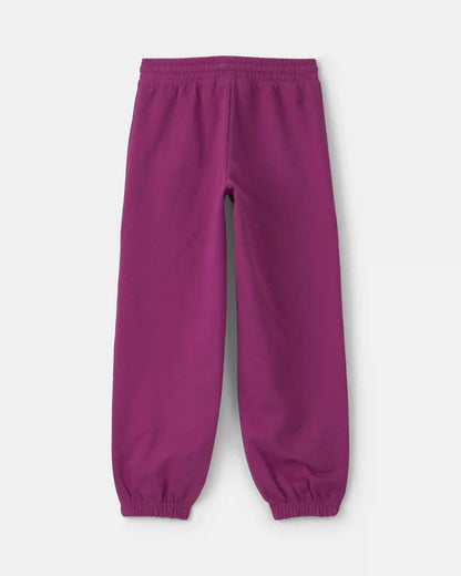 Girls French Terry Joggers - Purple