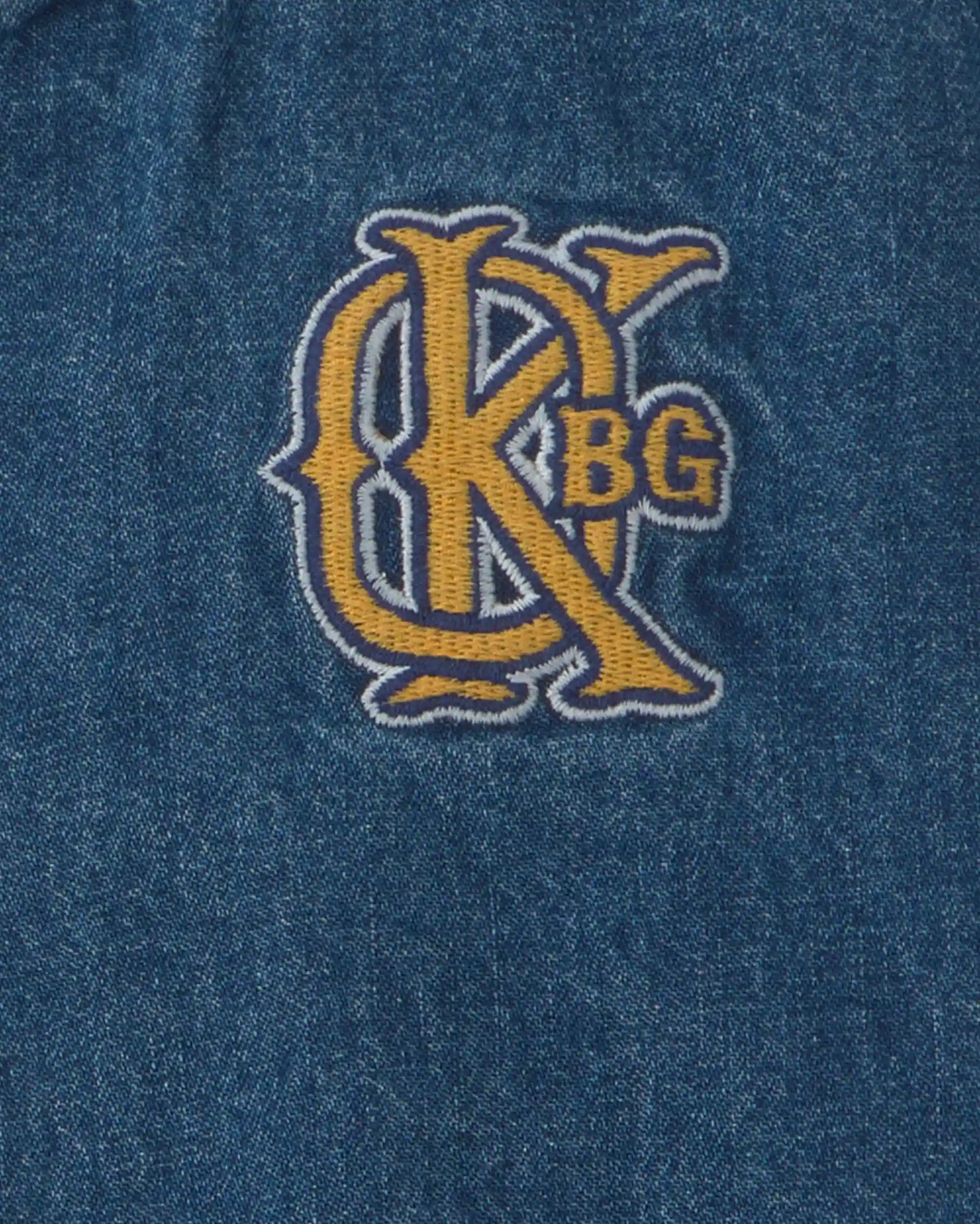 Boys Varsity Denim Jacket - Medium Wash
