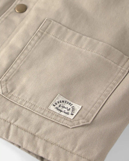 Kids Organic Cotton Twill Barn Jacket