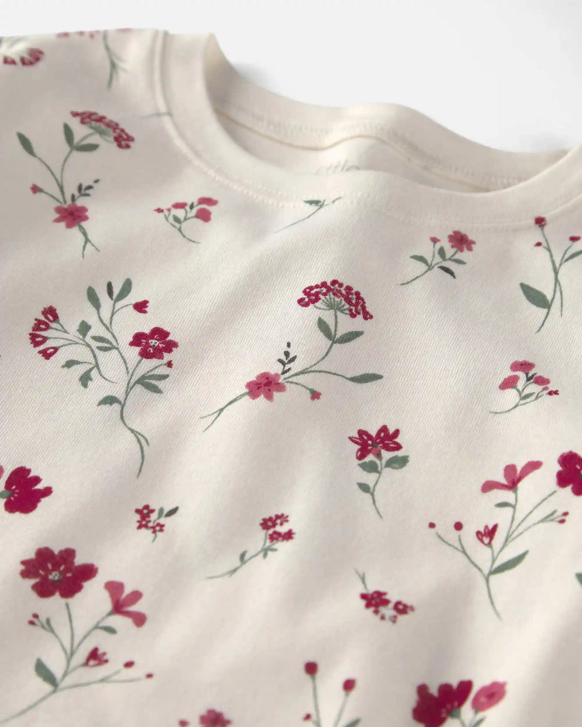 Girls 2-Piece Organic Cotton Pajamas in Rosethorn Hollow