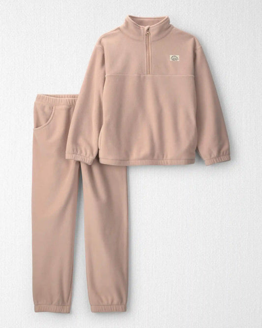 Girls 2-Piece Recycled Microfleece Top & Pant Set