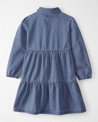 Girls Organic Cotton Denim Dress