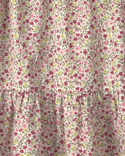 Girls Organic Cotton Dobby Dress in Floral