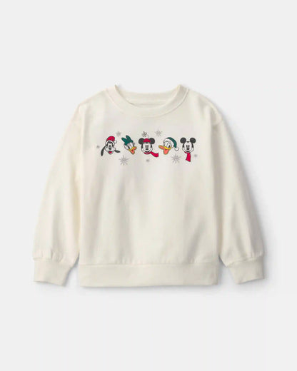 Girls Disney© Christmas Pullover Sweatshirt - Cream