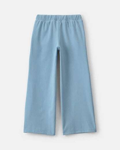 Girls Ribbed Pull-On Pants - Blue