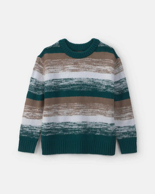 Boys Striped Long-Sleeve Sweater
