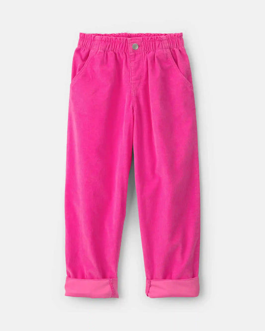 Girls Corduroy Pants - Pink