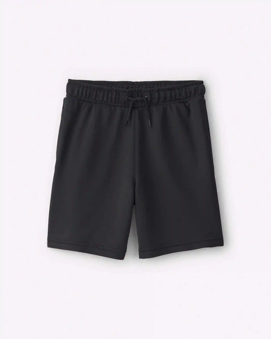 Boys French Terry Active Shorts - Black