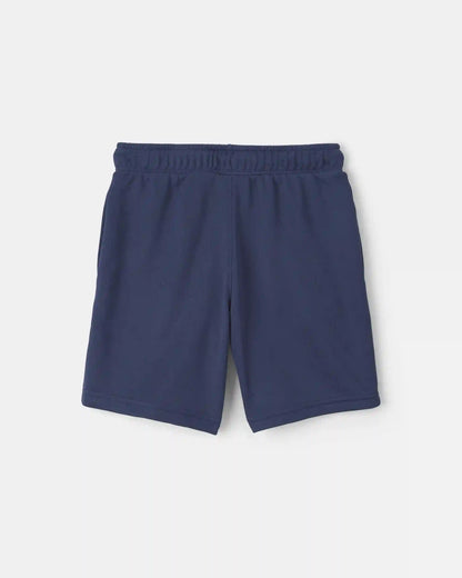 Boys French Terry Active Shorts - Navy Blue