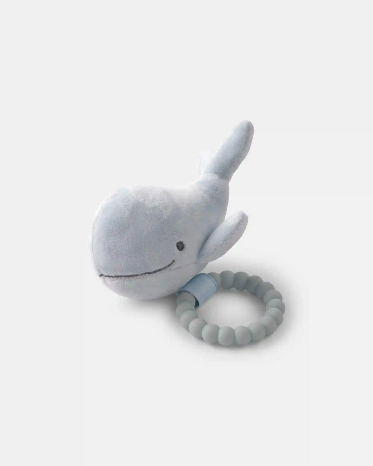 Boys Whale Plush Teether - Blue