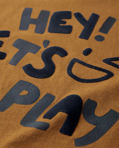 Toddler 'Hey! Let's Play' Long-Sleeve Graphic Tee - Cinnamon