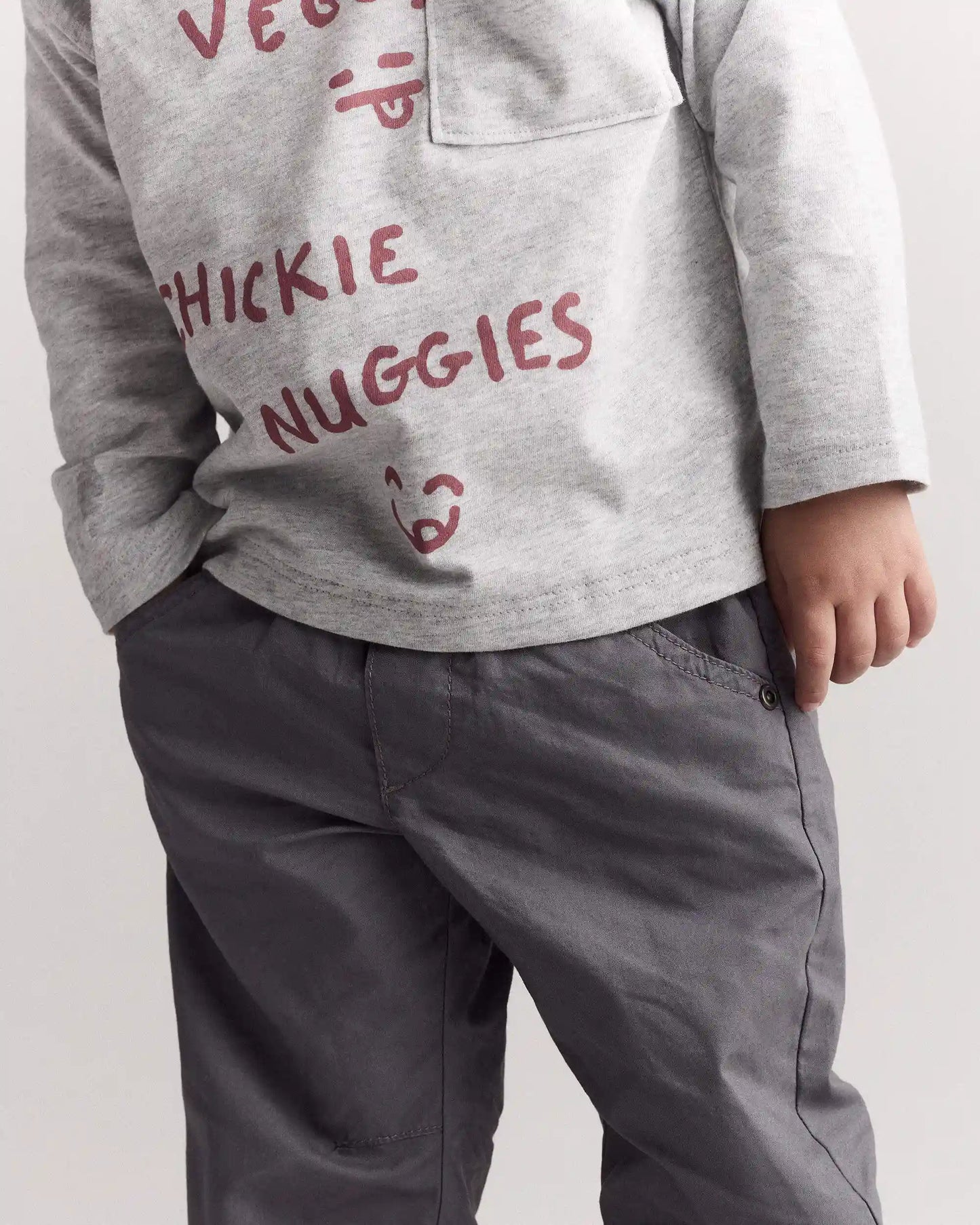Toddler Boy Dart Pant - Grey