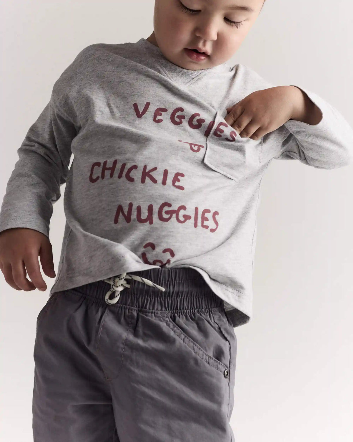 Toddler Boy Dart Pant - Grey