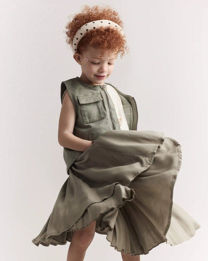 Toddler Girl Avenue Twirl™ Midi Skirt - Olive