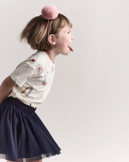 Toddler Girl Avenue Twirl™ Mini Skirt with Tulle - Navy