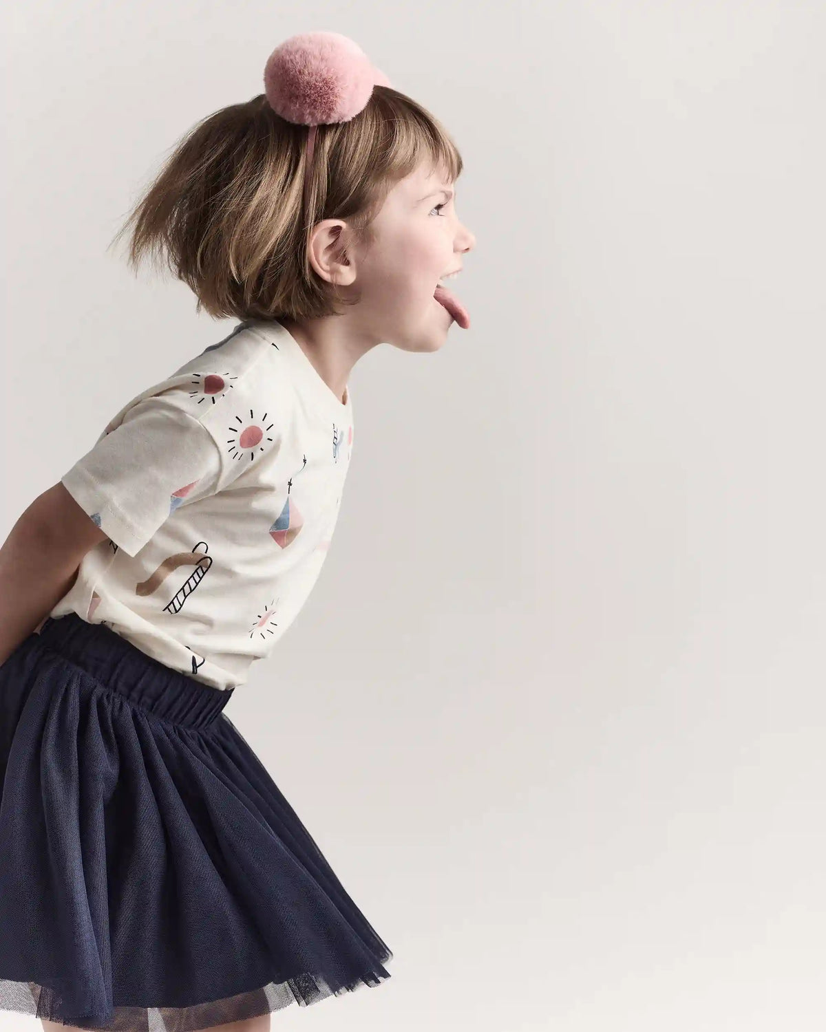 Toddler Girl Avenue Twirl™ Mini Skirt with Tulle - Navy
