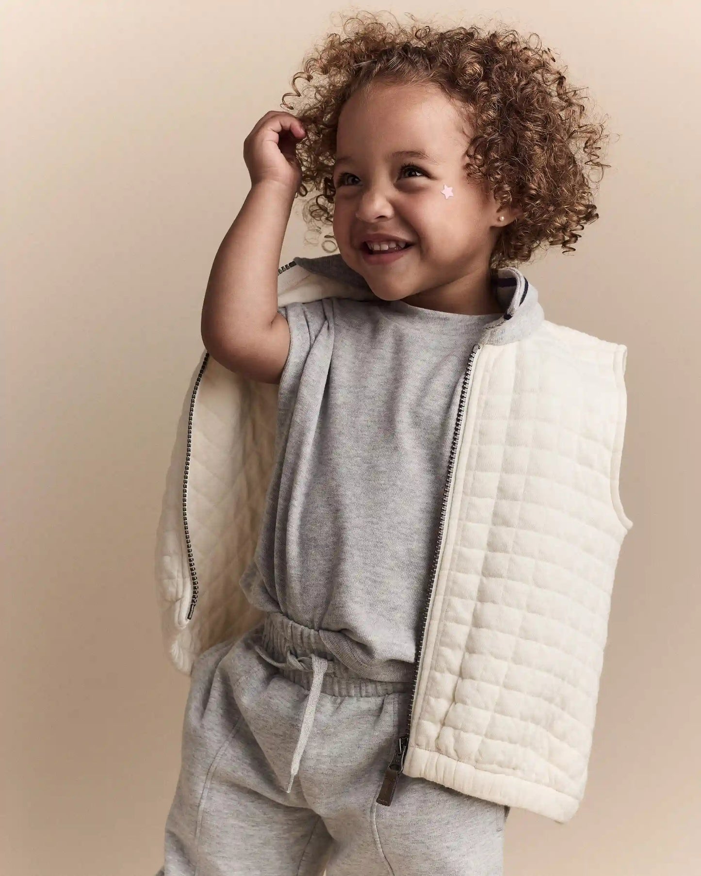 Toddler Girl Dolman-Sleeve Miriam Tee - Heather Grey