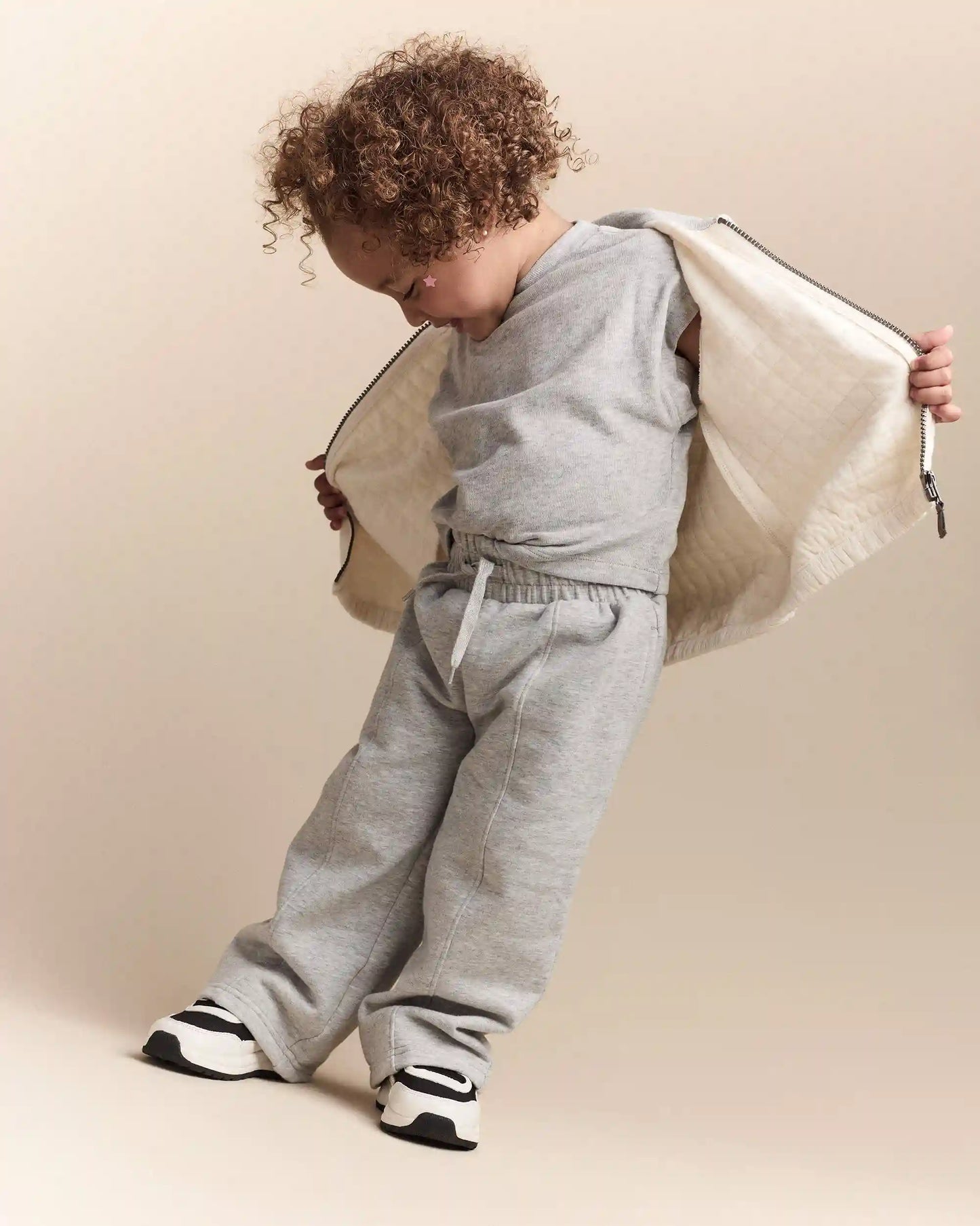 Toddler Girl Dolman-Sleeve Miriam Tee - Heather Grey