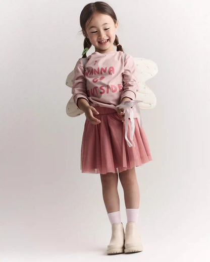 Toddler Girl Celestial Dress Up Wings - Cream/Silver