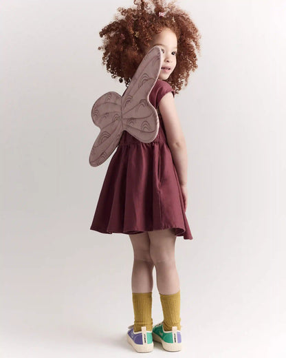 Toddler Girl Rainbow Dress Up Wings - Light Pink