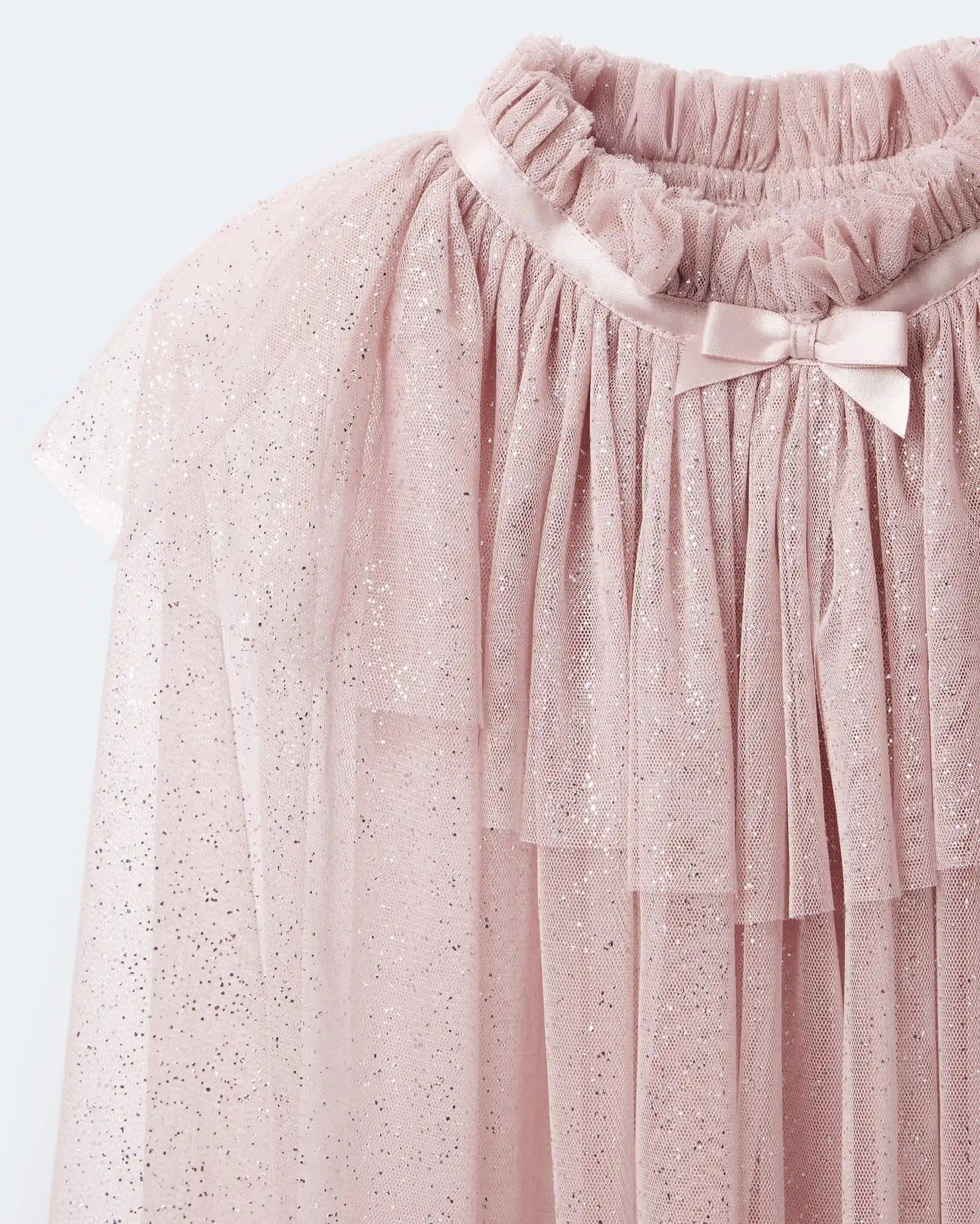 Toddler Girl Confetti Dress Up Cape - Light Pink