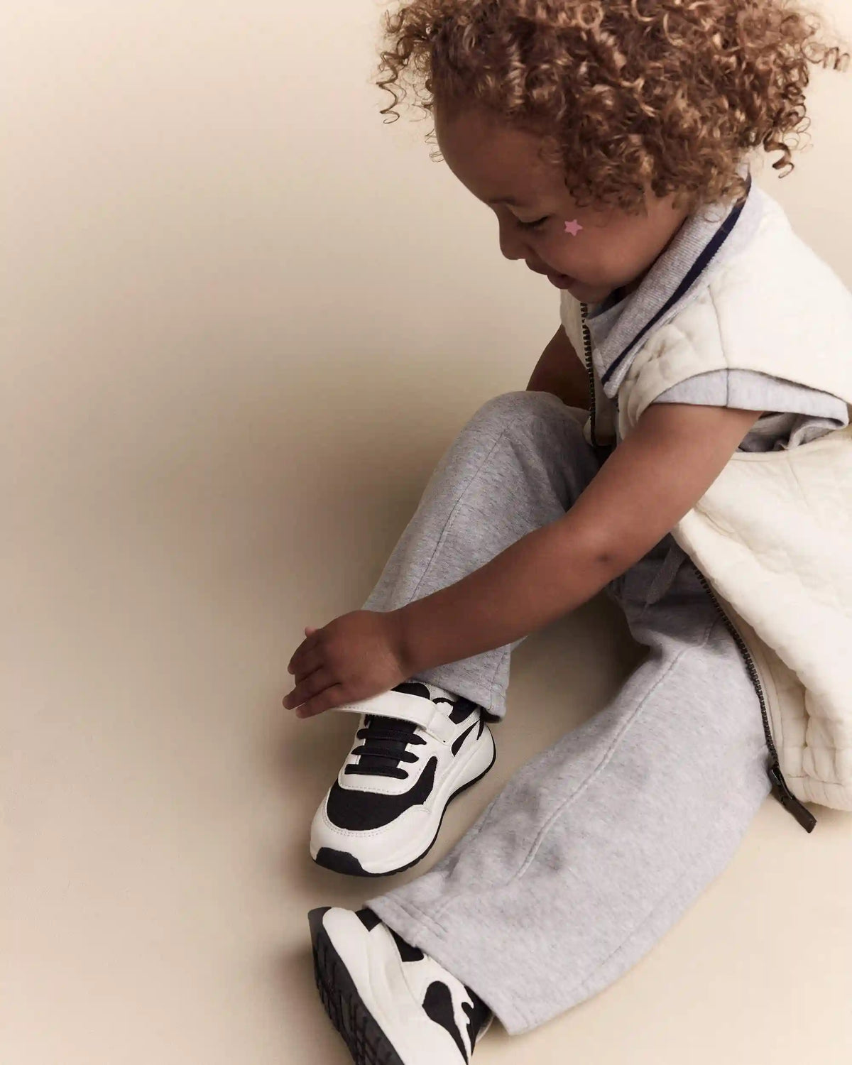 Toddler Girl Linda Wide Leg Pant - Heather Grey