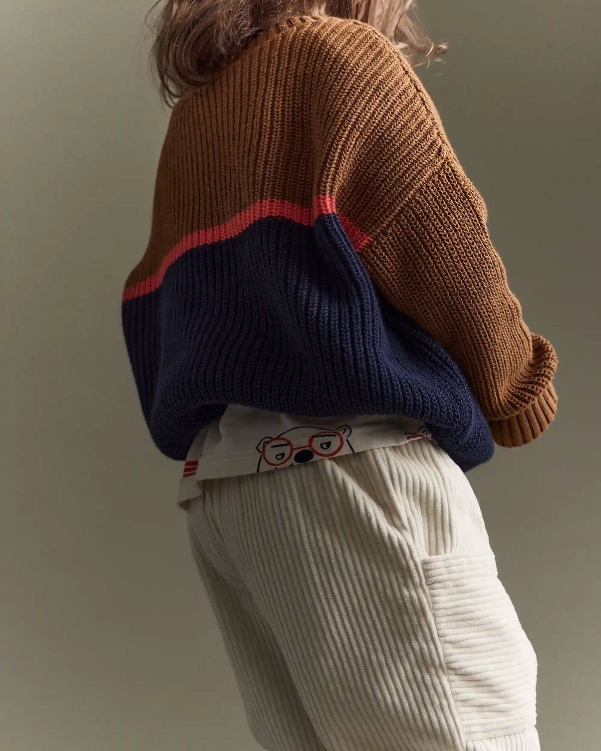 Toddler Boy Corduroy Pocket Pant - Cream