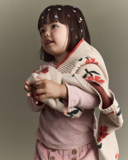 Toddler Girl Pointelle Long-Sleeve Top - Light Pink