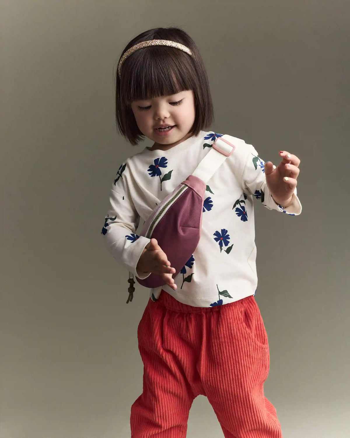 Toddler Corduroy Playground Pant - Orange