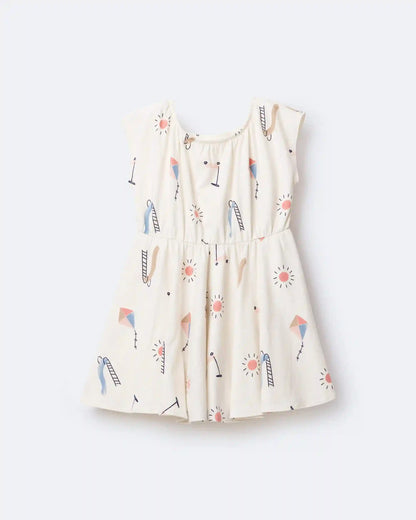 Toddler Girl Avenue Twirl™ Dress in Park Day Print - Cream