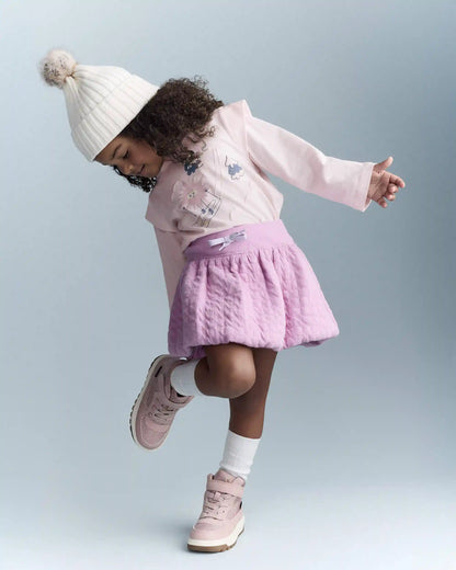 Toddler Girl Bubble Skirt - Lilac