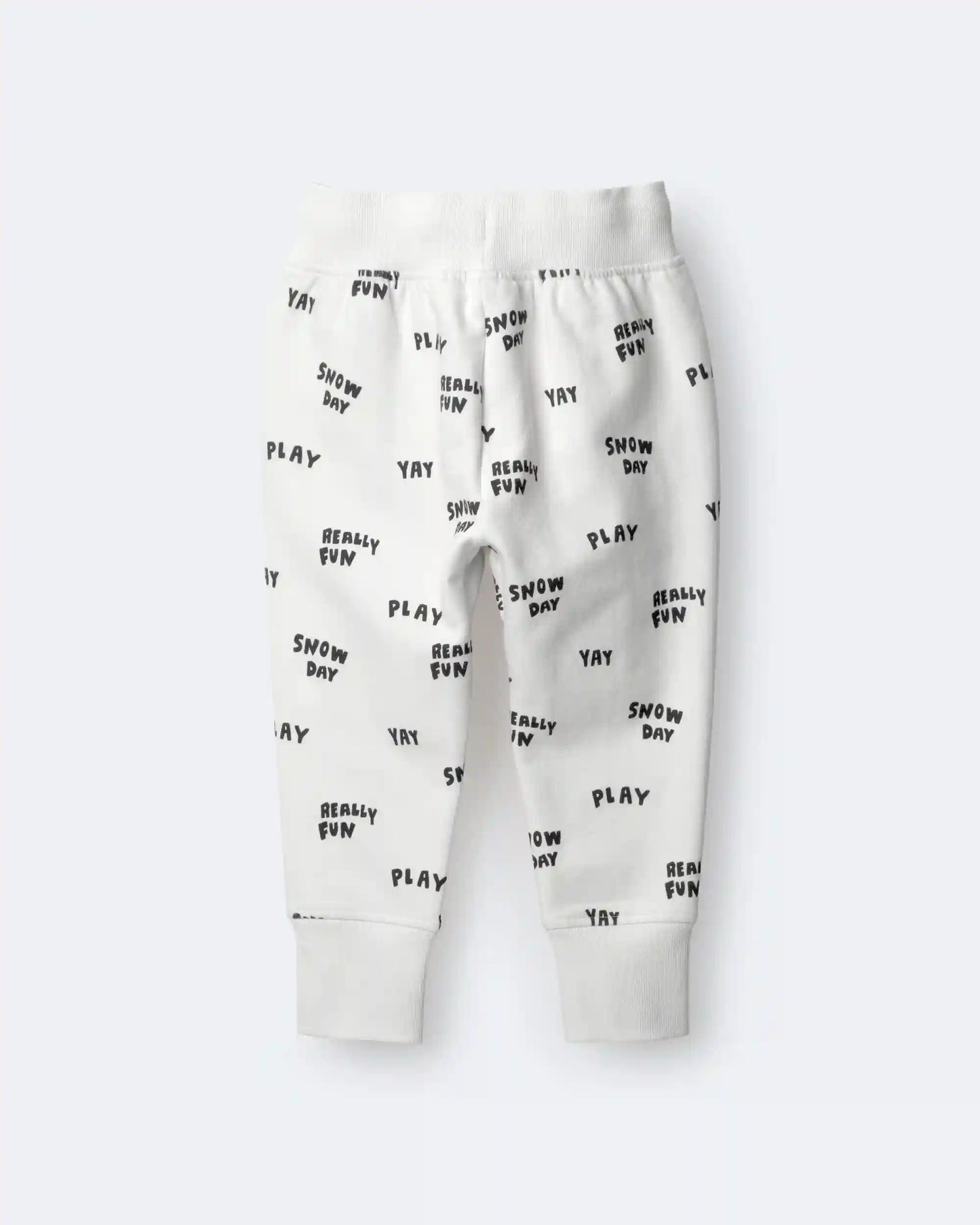 Toddler City Park™ Jogger Pant in Snow Day Print - Cream