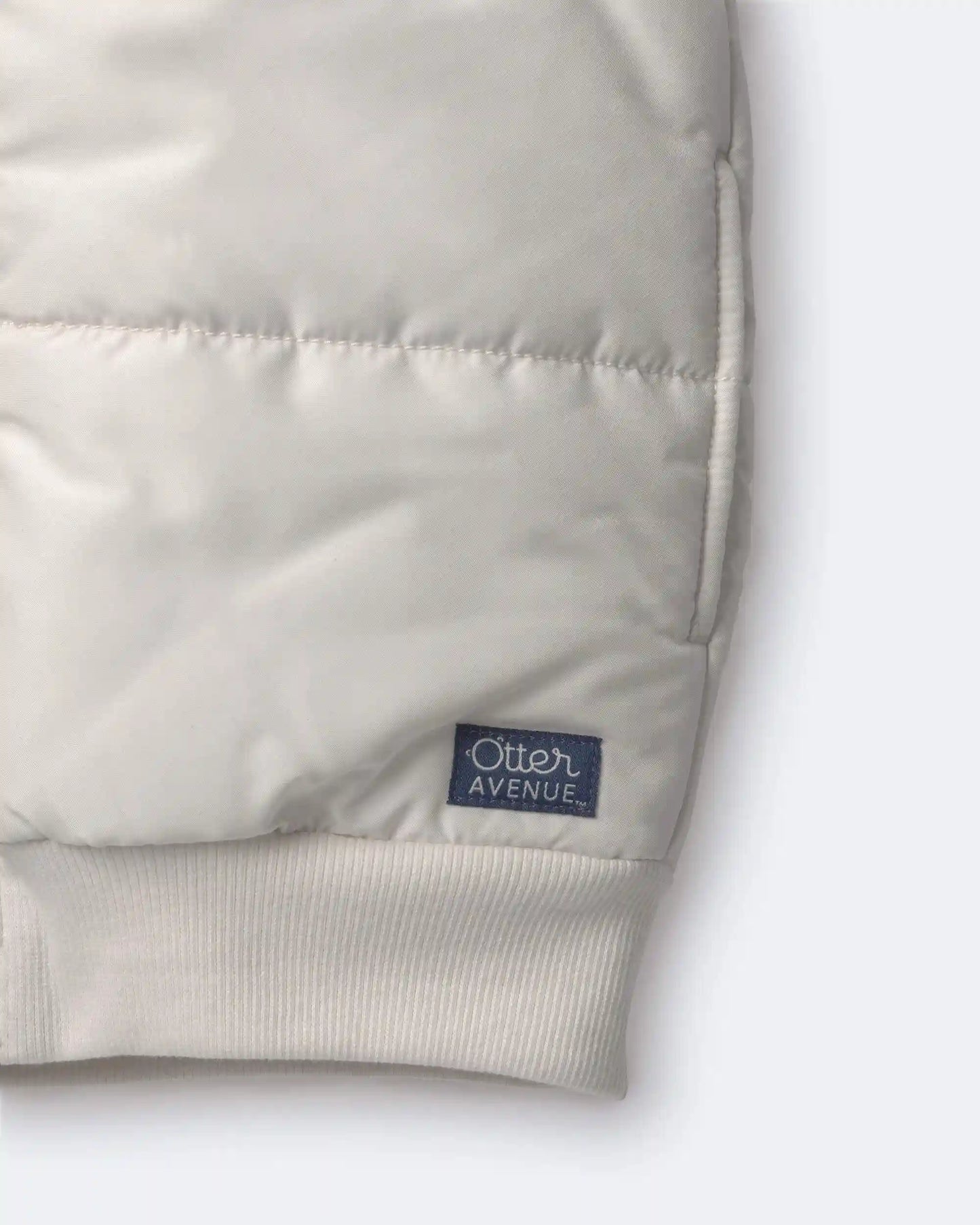 Toddler Sherpa Ski Puffer Vest - Cream