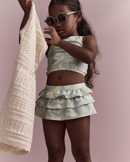 Toddler Girl Crochet Cover Up - Cream