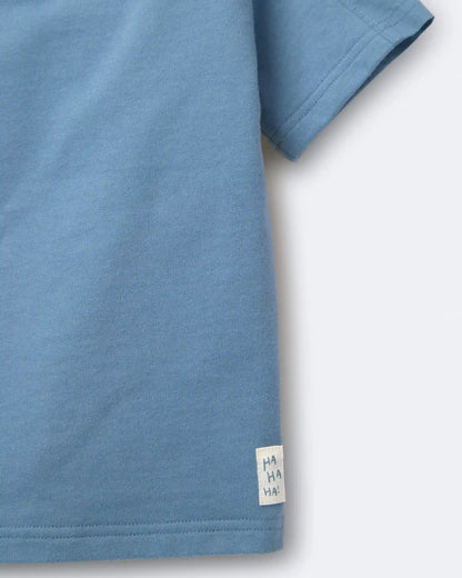 Toddler Boy Henley Tee - Blue