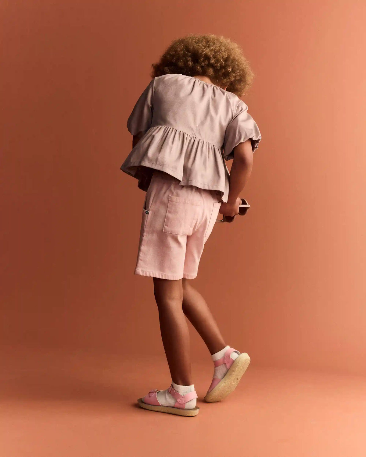 Toddler Girl Bermuda Shorts - Light Pink