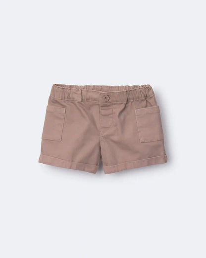 Toddler Girl Mom Shorts - Mauve