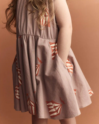 Toddler Girl Avenue Twirl™ Dress in Big Top Print - Mauve