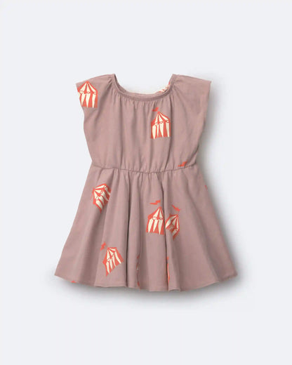 Toddler Girl Avenue Twirl™ Dress in Big Top Print - Mauve