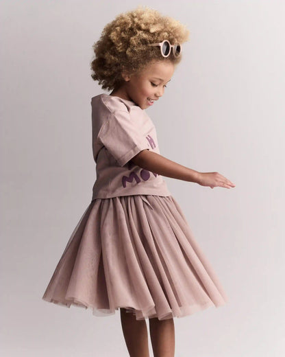 Toddler Girl Avenue Twirl™ Midi Skirt with Tulle - Light Pink