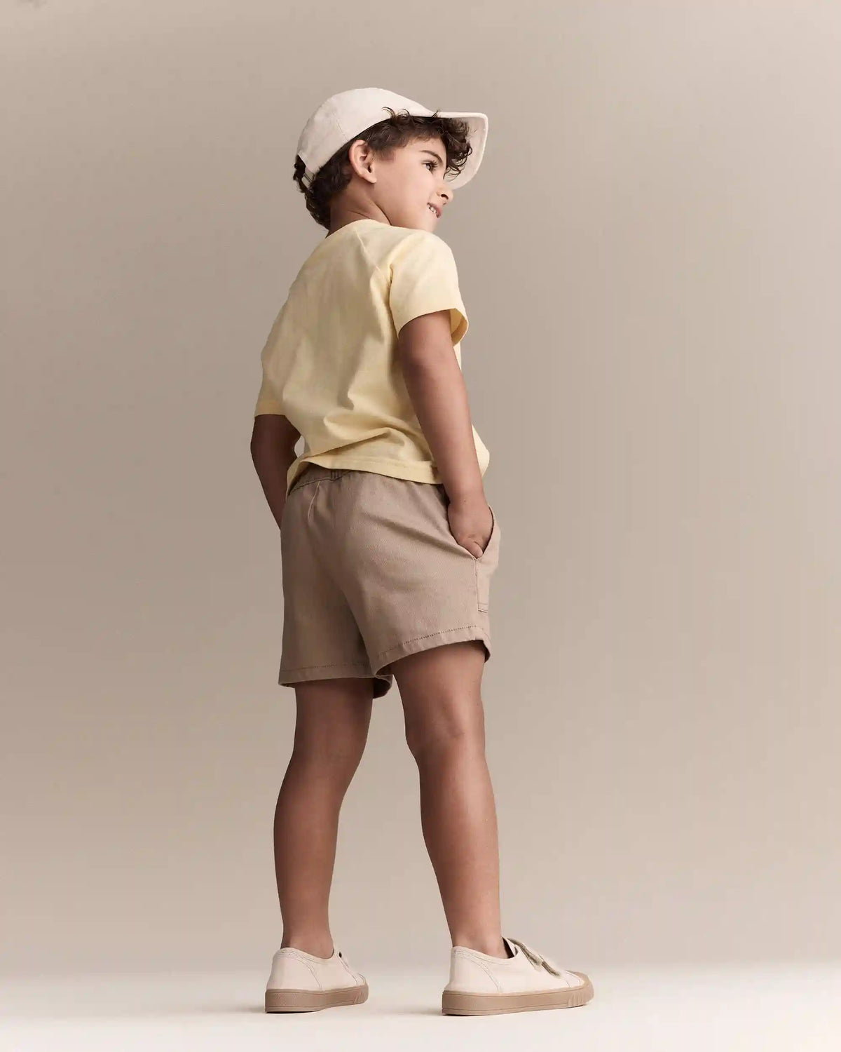 Toddler Boy Standard Shorts with Pockets - Khaki
