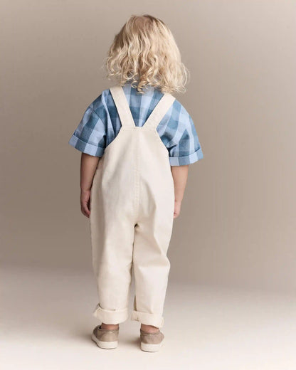 Toddler 'What's Cooking' Overall with Kanga Pocket - Cream