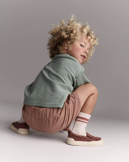 Toddler Boy Henley Tee with Pocket - Sage