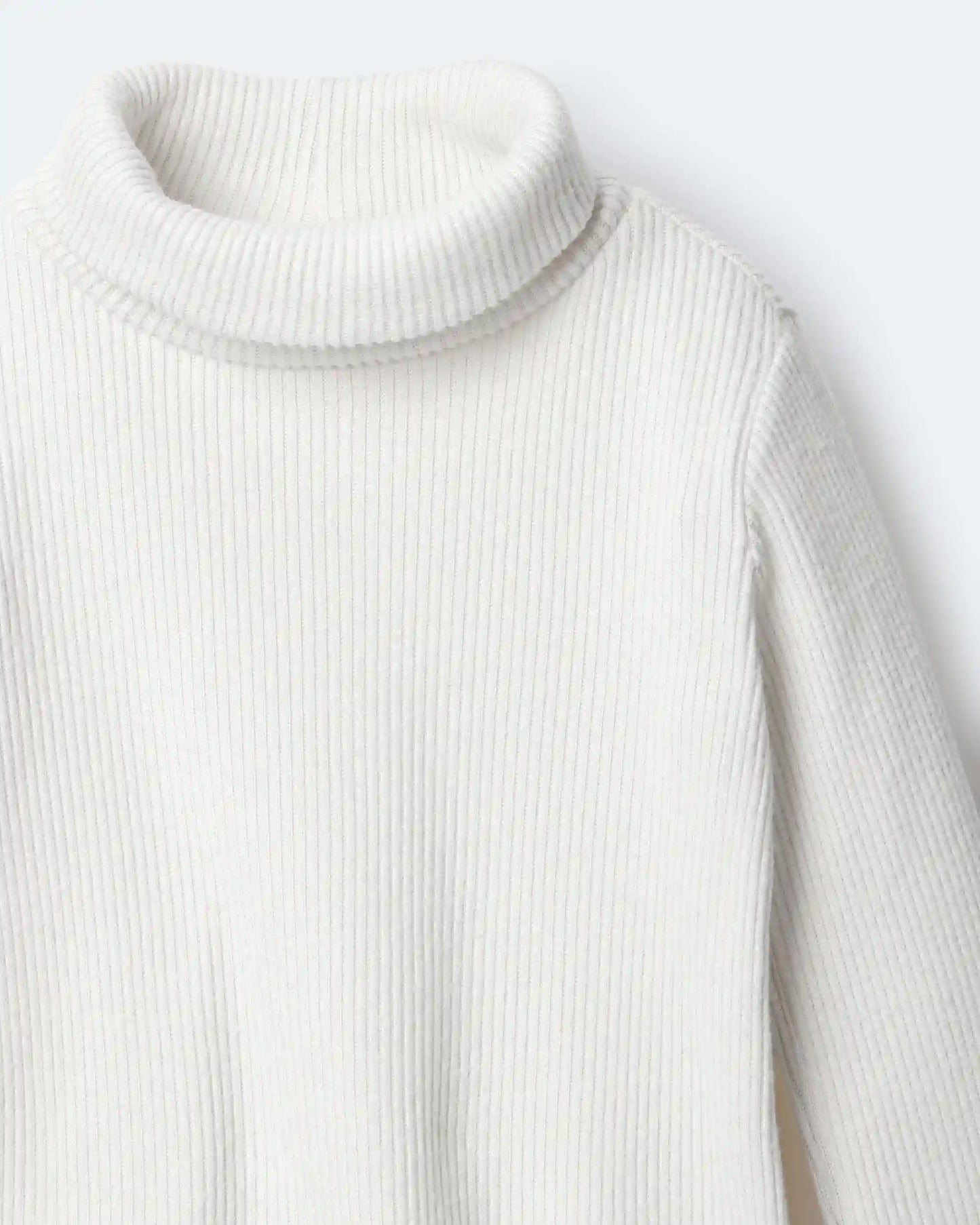 Toddler Girl Turtleneck Long-Sleeve Top - Cream