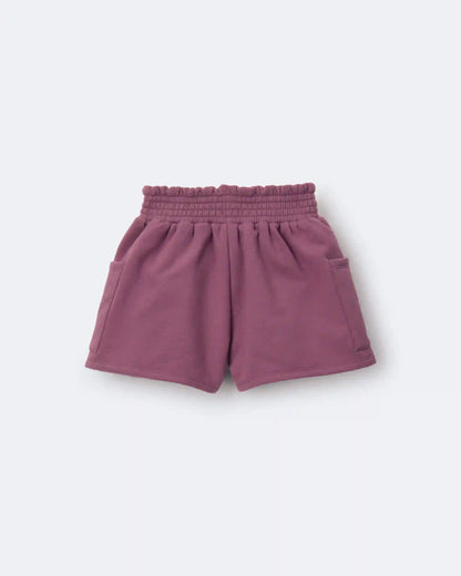 Toddler Girl Fleece Swing Shorts with Pockets - Burgundy
