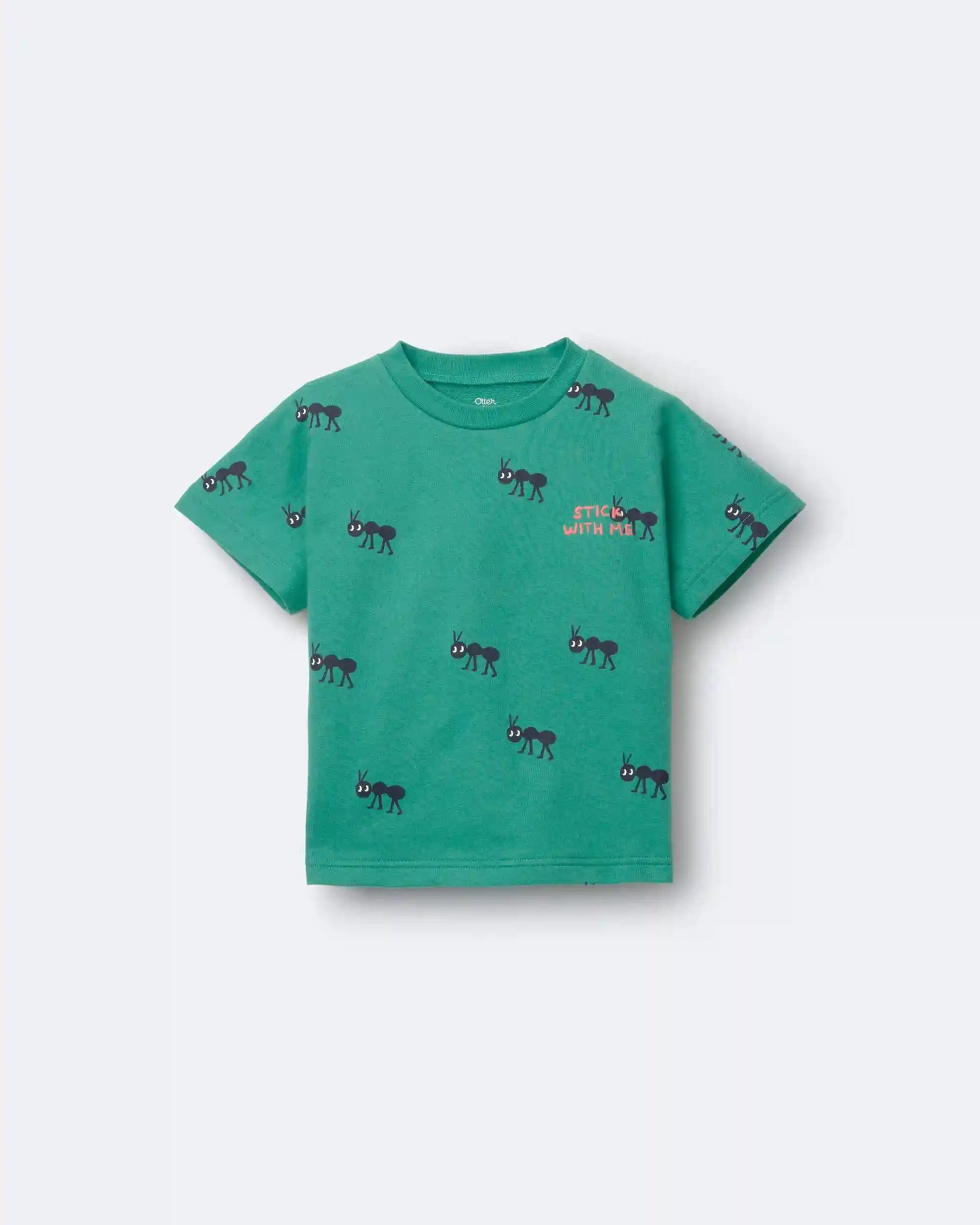 Toddler Boy 'Stick With Me' Dolman Tee - Dark Green