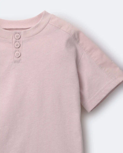 Toddler Henley Tee - Light Pink