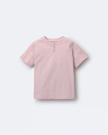 Toddler Henley Tee - Light Pink